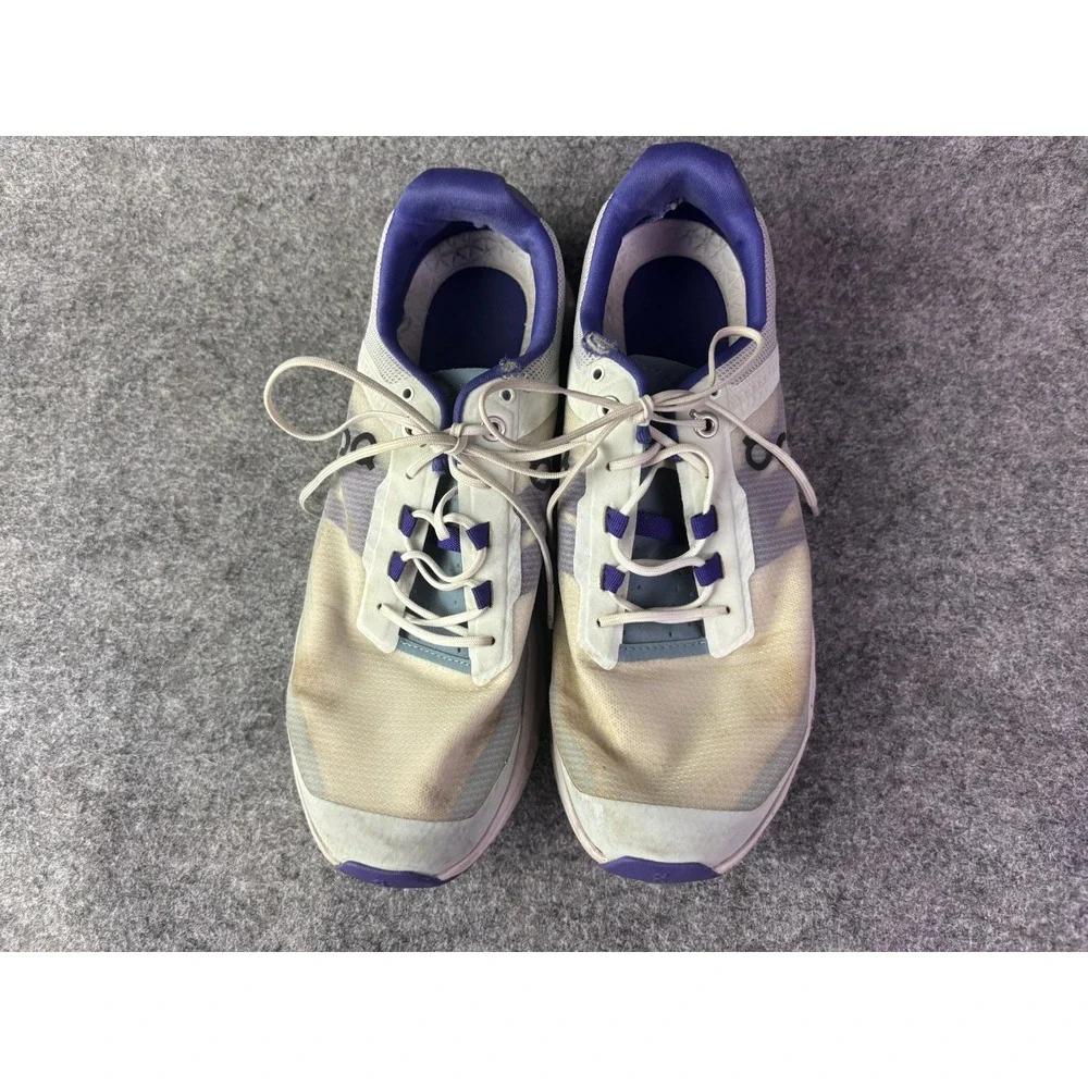 On Running Cloudmonster Women 9 White Purple CloudTec Helion Sneakers 64.99057‎